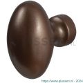 GPF Bouwbeslag Anastasius 9951.A2 S2 Ei-knop 62 mm vast met knopvastzetter Bronze blend GPF9951A20400