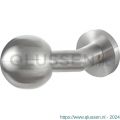 GPF Bouwbeslag RVS 9953.09-00 S1 verkropte kogelknop S1 55 mm draaibaar met ronde rozet RVS mat geborsteld GPF9953090200-00