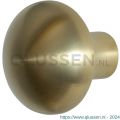 GPF Bouwbeslag PVD 9959.P4 S3 Paddenstoel knop 52 mm vast met metaalschroef M10 PVD mat messing GPF9959P4410