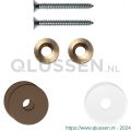 GPF Bouwbeslag Anastasius 9969.A2EB enkele greep bevestigingsset met vlakke rozet 22x2 mm met 22x2 mm transparante onder rozet Bronze blend GPF9969A2EB22