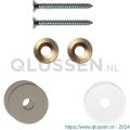 GPF Bouwbeslag Anastasius 9969.A3EB enkele greep bevestigingsset met vlakke rozet 22x2 mm met 22x2 mm transparante onder rozet Mocca blend GPF9969A3EB22