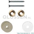 GPF Bouwbeslag Anastasius 9969.A4EB enkele greep bevestigingsset met vlakke rozet 22x2 mm met 22x2 mm transparante onder rozet Champagne blend GPF9969A4EB22