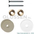 GPF Bouwbeslag Anastasius 9969.A4EB enkele greep bevestigingsset met vlakke rozet 27x2 mm met 27x2 mm transparante onder rozet Champagne blend GPF9969A4EB27