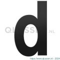 GPF Bouwbeslag ZwartWit 9800.61.0156-d letter D 156 mm zwart GPF9800610156-d