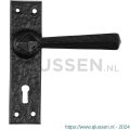 Kirkpatrick KP2445R BB56 deurkruk gatdeel rechtswijzend op schild 152x38 mm BB56 smeedijzer zwart TH6244560301