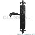 Kirkpatrick KP2462L BB56 deurkruk gatdeel linkswijzend op schild 288x45 mm BB56 smeedijzer zwart TH6246260201