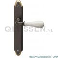 Mandelli1953 640R PC55 Doge deurkruk gatdeel op langschild 260x47 mm PC 55 mm rechtswijzend antiek brons TH50640BA0332