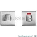 Mandelli1953 1291/115RFV-RW toiletgarnituur vierkant 50x6 mm met rood-wit indicator chroom TH51291CB0905