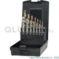 Phantom 29.260 UNI HSS-E set machinetappen DIN 371/6 (combinatie) 23.300-23.301 M3-M12 en 11.500 25-102 mm 29.260.3360