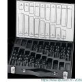 International Tools 19.144 ECO HSS set spiraalboren DIN 338 gewalst 11.400 1-13x05 en 33 en 42 mm set 220 stuks 19.144.6100