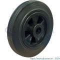 Protempo serie 01 transportwiel los PP velg standaard zwarte rubberen band 80 mm rollager RVS 101.089.120.000