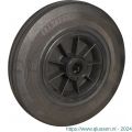 Protempo serie 01 transportwiel los PP velg standaard zwarte rubberen band 225 mm rollager 101.222.200.000