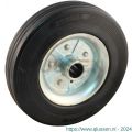 Protempo serie 02 transportwiel los stalen velg standaard zwarte rubberen band 225 mm rollager 102.222.250.000