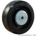 Protempo serie 07 transportwiel los zwarte PA velg zwarte elastische rubberen band ± 70 shore A 100 mm kogellager 107.106.120.000