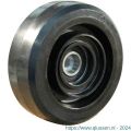 Protempo serie 07 transportwiel los zwarte PA velg zwarte elastische rubberen band ± 70 shore A 200 mm kogellager 107.206.120.000