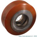 Protempo serie 28 transportwiel los gietijzeren velg PU band ± 94 shore A 125 mm kogellager 128.126.150.130