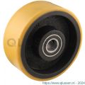 Protempo serie 28 transportwiel los gietijzeren velg PU band ± 94 shore A 150 mm kogellager 128.156.200.050