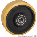 Protempo serie 28 transportwiel los gietijzeren velg PU band ± 94 shore A 160 mm kogellager 128.166.200.050