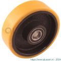 Protempo serie 28 transportwiel los gietijzeren velg PU band ± 94 shore A 160 mm kogellager 128.166.250.050