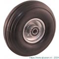 Protempo serie 43 transportwiel los stalen velg massief rubberen band ± 80 shore A massief rubberband 400 mm glijlager 143.401.250.080