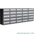 Allux Hive set postkast staal verzinkt gepoedercoat 5-breed 5-hoog antraciet 40030065_5x5