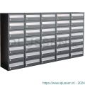 Allux Hive set postkast staal verzinkt gepoedercoat 5-breed 7-hoog antraciet 40030065_5x7