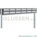 Allux Hive set postkast staal verzinkt gepoedercoat 6-breed 2-hoog op statief antraciet 40030065_6x2s