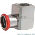 Bonfix M-Press staalverzinkt knie 1/2 inch binnendraad x 15 mm 301305