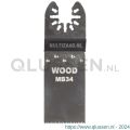 Multizaag MB34 zaagblad standaard Universeel hout 30 mm breed 40 mm lang blister 5 stuks UNI MB34 BL5
