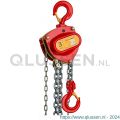 Delta Red Premium handkettingtakel 3 ton met 3 m hijshoogte 1 part 1,5x sneller hijsen DR.0.04103103