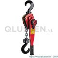 Delta Red Premium sjortakel met scheepswerf haken 1,5 ton met 1,5 m hijshoogte Lc 30 Kn DR.0.0741501.5