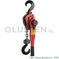 Delta Red Premium sjortakel met scheepswerf haken 3 ton met 1,5 m hijshoogte Lc 60 Kn DR.0.0743001.5