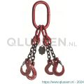 Deltalock Grade 80 hijsketting 4-sprong 10 mm x 2 m klephaak WLL gebaseerd op 0-45 graden YE.8.4SK.10.020