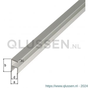 GAH Alberts hoekprofiel zelfklevend aluminium zilver 12,9x24x1,5 mm 1 m 030609