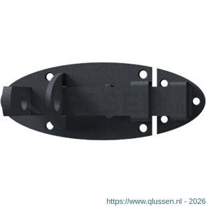 GAH Alberts hangslotschuif boutgrendel Ovado antraciet 90x44 mm 116712
