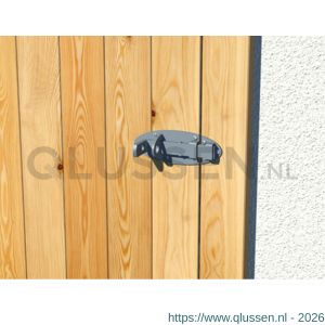 GAH Alberts hangslotschuif boutgrendel Ovado antraciet 90x44 mm 116712