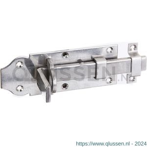 GAH Alberts hangslotschuif sluitgrendel RVS recht tegenstuk 120 mm 116910