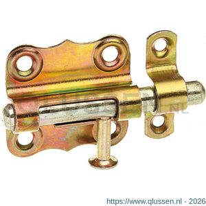 GAH Alberts profielgrendel zonder veer geel verzinkt 39x38 mm 123369