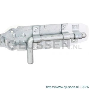 GAH Alberts boutgrendel vuurverzinkt met tegenstuk 180x230 mm 124366