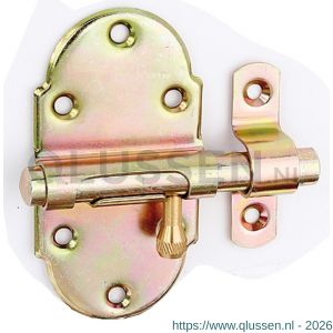 GAH Alberts profielgrendel met messing knop veer 45x85 mm 128890