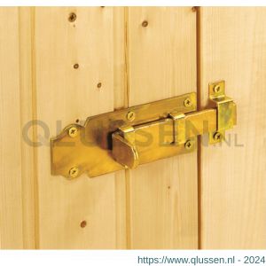GAH Alberts deurgrendel met platte greep recht geel verzinkt 100 mm 134402