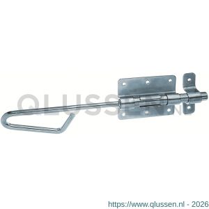 GAH Alberts bout-stanggrendel blauw verzinkt tegenstuk 13,5x300 mm 137243
