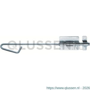 GAH Alberts bout-stanggrendel blauw verzinkt tegenstuk 13,5x400 mm 137250