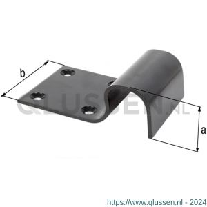 GAH Alberts bodemaanslag ongeperforeerd zwart dompellak 50x90 mm 137434