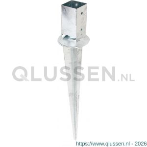 GAH Alberts inslag-paalvoet vierkant verzinkt 71x71x750 mm 208103