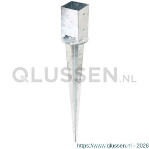 GAH Alberts inslag-paalvoet vierkant verzinkt 91x91x900 mm 208134