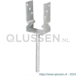 GAH Alberts U-paalhouder rib type 751 verzinkt 91x150 mm 208523