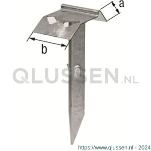 GAH Alberts bodemaanslag met aarddoorn verzinkt 125 mm 210854