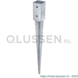 GAH Alberts inslag-paalvoet vierkant verzinkt 71x71x750 mm 211271