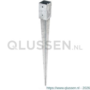 GAH Alberts inslag-paalvoet vierkant verzinkt 71x71x900 mm 211295